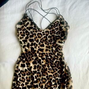 Cheetah print dress